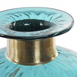 مزهرية من الزجاج والمعدن قياس 25 * 20 * 20 مزهرية من الزجاج والمعدن قياس 25 * 20 * 20