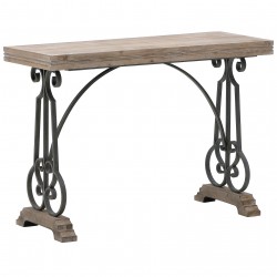 طاولة عرض من الخشب و المعدن قياس 107*40*75