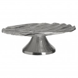 حامل كيك لون فضي من الألمنيوم قياس 32 * 11 سم