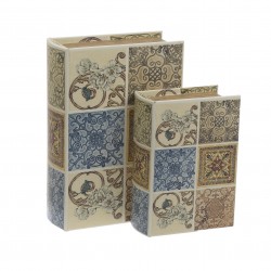 كتاب ديكوري مع صندوق على شكل ازهار قياس 19*8*27