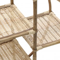 رف ديكوري من الخشب دائري قياس 76*76 *30 سم 