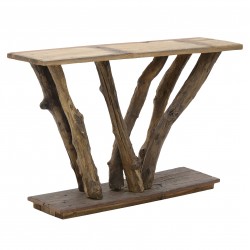 طاولة عرض ( كونسول ) مصنوع من الخشب الطبيعي , قياس 120*53*78