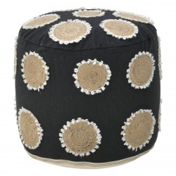 مقعد لون بيج وأسود , فياس 45 * 45 * 43 سم