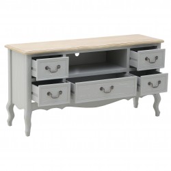 طاولة تلفاز خشبية , ذات تصميم عتيق , قياس 120*35*60