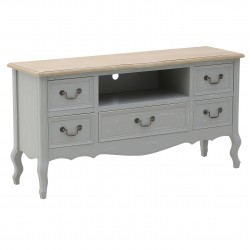 طاولة تلفاز خشبية , ذات تصميم عتيق , قياس 120*35*60