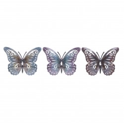 طقم فراشات حائط ديكورية عدد 3 قياس  17*1*13