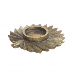 شمعدان لون ذهبي من مادة " الريزن " قياس 12*13*6