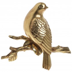 جدارية ديكورية على شكل طائر باللون الذهبي قياس 23X8X23