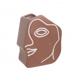 مزهرية نباتات من الفخار الأحمر قياس 15*8*18