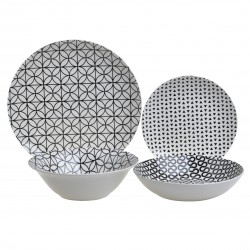 طقم صحون من البورسلان عدد 19 قطعة 