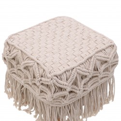 مقعد صغير لون كريمي 28.00سم x 28.00سم x 28.00سم