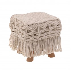 مقعد صغير لون كريمي 28.00سم x 28.00سم x 28.00سم