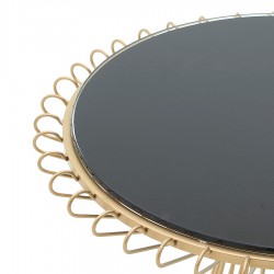 طاولة معدنية / زجاجية