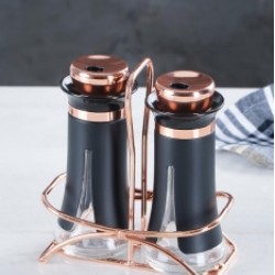 طقم مكون من مرش ملح / فلفل أسود عدد 2 لون اسود طقم مكون من مرش ملح / فلفل أسود عدد 2 لون اسود