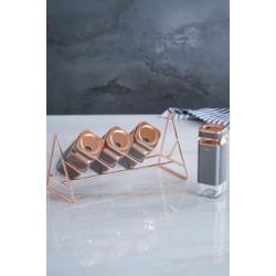 طقم توابل على قاعده معدنيه لون رمادي عدد 4