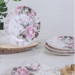 طقم صحون تقديم مصنوع من السيراميك قياس 26 سم عدد6