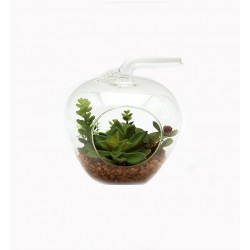 وعاء ازهار زجاجي