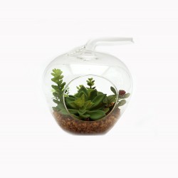 وعاء ازهار زجاجي