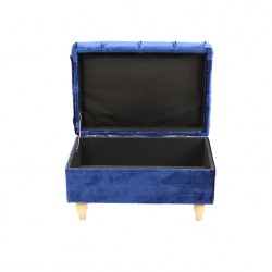 مقعد تخزين ديكوري مخمل