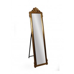 مرآة أرضية ديكورية لون ذهبي