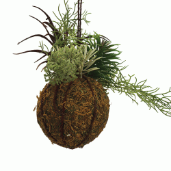 كرة نباتات معلقة صناعي