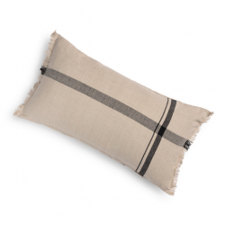 وسادة لون بيج وأسود قياس 30 * 60 سم