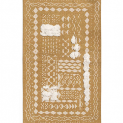 سجادة باللون الأصفر الخردلي قياس 60 * 90 سم 