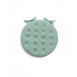 وسادة كرسي دائرية لون أخضر قياس 40 * 4 سم 