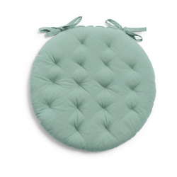 وسادة كرسي دائرية لون أخضر قياس 40 * 4 سم 