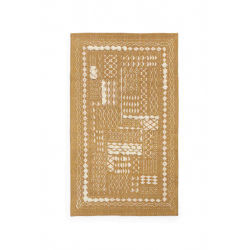 سجادة باللون الأصفر الخردلي قياس 150 * 200 سم