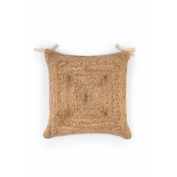 وسادة كرسي مربعة الشكل من القش الطبيعي  قياس 40 * 40 * 4 سم 