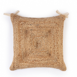 وسادة كرسي مربعة الشكل من القش الطبيعي  قياس 40 * 40 * 4 سم 