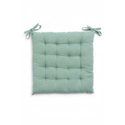 وسادة كرسي مربعة الشكل لون أخضر قياس 40 * 40 * 4 سم 