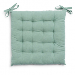 وسادة كرسي مربعة الشكل لون أخضر قياس 40 * 40 * 4 سم 