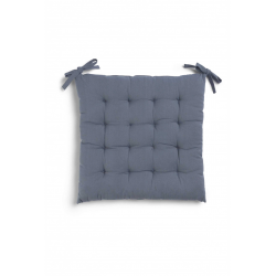  وسادة كرسي مربعة الشكل لون أزرق قياس 40 * 40 * 4 سم 