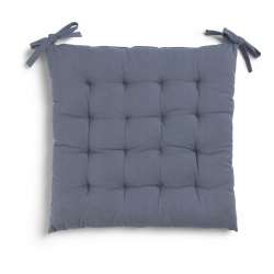  وسادة كرسي مربعة الشكل لون أزرق قياس 40 * 40 * 4 سم 