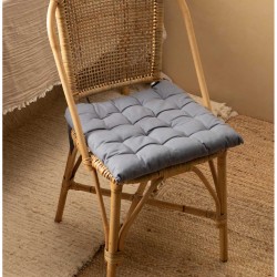  وسادة كرسي مربعة الشكل لون أزرق قياس 40 * 40 * 4 سم 