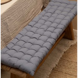 وسادة مقعد لون أزرق , قياس 40 * 120 * 4 سم