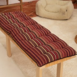 وسادة مقعد متعددة الألوان , قياس 40 * 120 * 4 سم