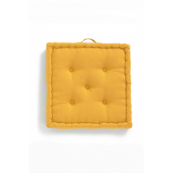 وسادة أرضية لون أصفر خردلي  قياس 60 * 60 *13 سم