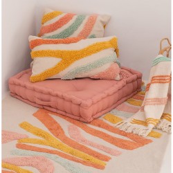 وسادة أرضية لون مرجاني قياس 60 * 60 * 13 سم