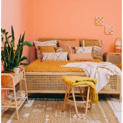 سجادة باللون الأصفر الخردلي قياس 150 * 200 سم