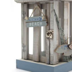 فانوس خشبي تصميم بحري 