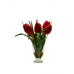 وعاء أزهار زجاجي 