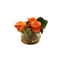 وعاء أزهار زجاجي 