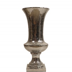 مزهرية أرضية لون فضي مزهرية أرضية لون فضي