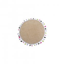 مفرش للمائده مقاوم للحراره  شكل دائري عدد 1 قياس 45*30