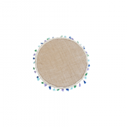 مفرش للمائده مقاوم للحراره  شكل دائري عدد 1 قياس 45*30