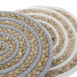 مفرش للمائده مقاوم للحراره شكل دائري عدد 1 قياس 20X1X20