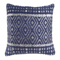 وسادة من القماش لون أبيض وأزرق 45 *45